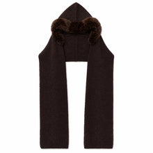 Load image into Gallery viewer, Faux Fur Hood Scarf - Accessories