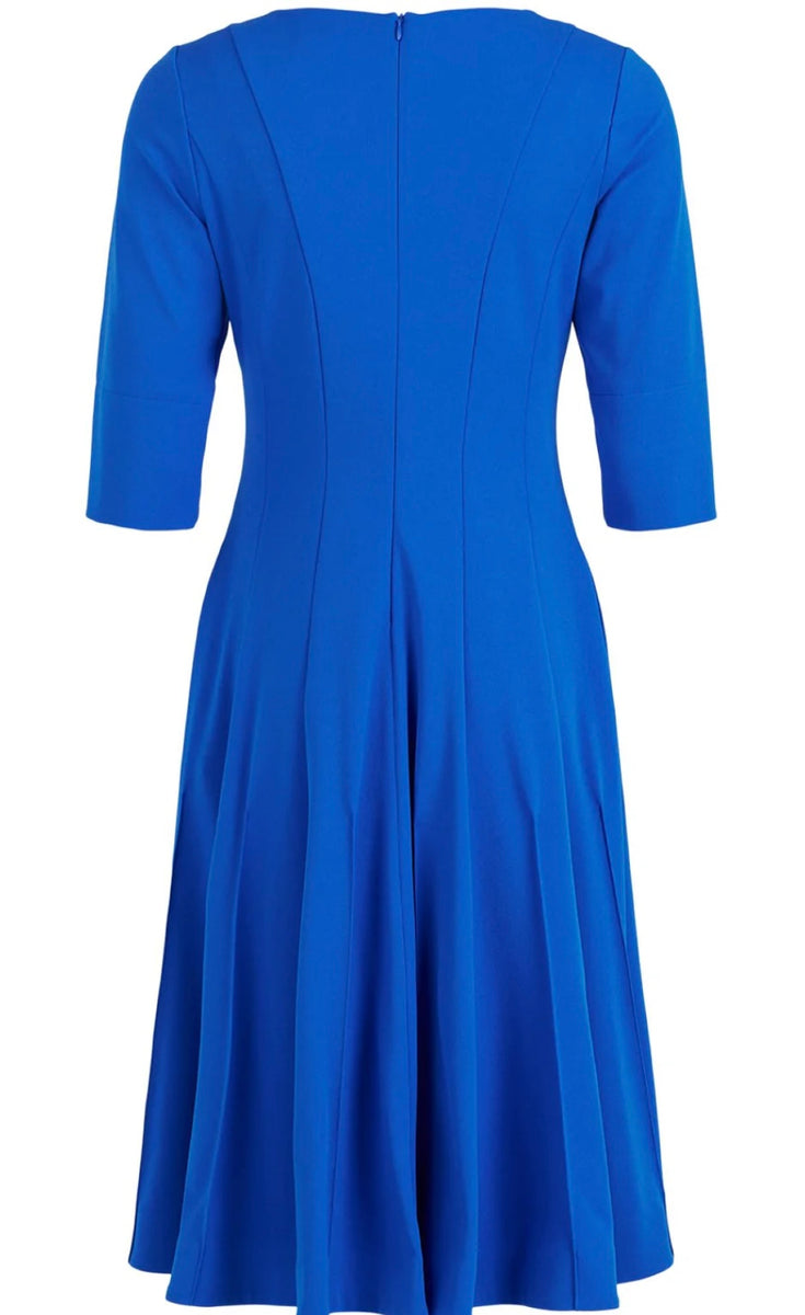 Tia Navy Cotton Sleeveless Dress
