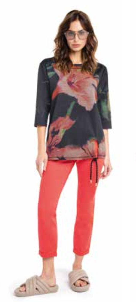 Coral Floral Sweatshirt  320240/39 - Doris Streich