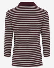 Load image into Gallery viewer, Bordeaux Stripe Collar Top - Brax
