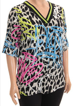 Load image into Gallery viewer, Bright Animal Print Tunic 237 128/23 - Doris Streich 26
