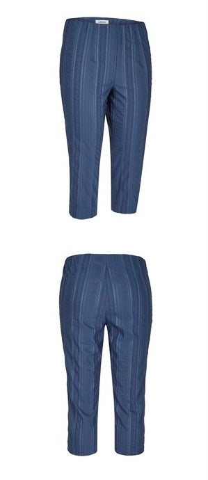 Denim Blue Wash&Go Crops 28402 - KjBrand