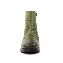 Load image into Gallery viewer, Florida Green Leather Boot - Lazy Dogz
