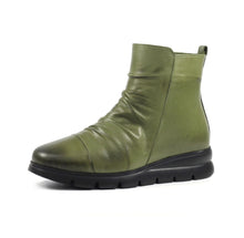 Load image into Gallery viewer, Florida Green Leather Boot - Lazy Dogz
