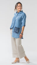 Load image into Gallery viewer, Denim Blouse - See You
