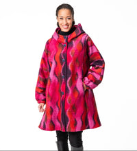 Load image into Gallery viewer, Wool Hooded Pink Jacket - Aino
