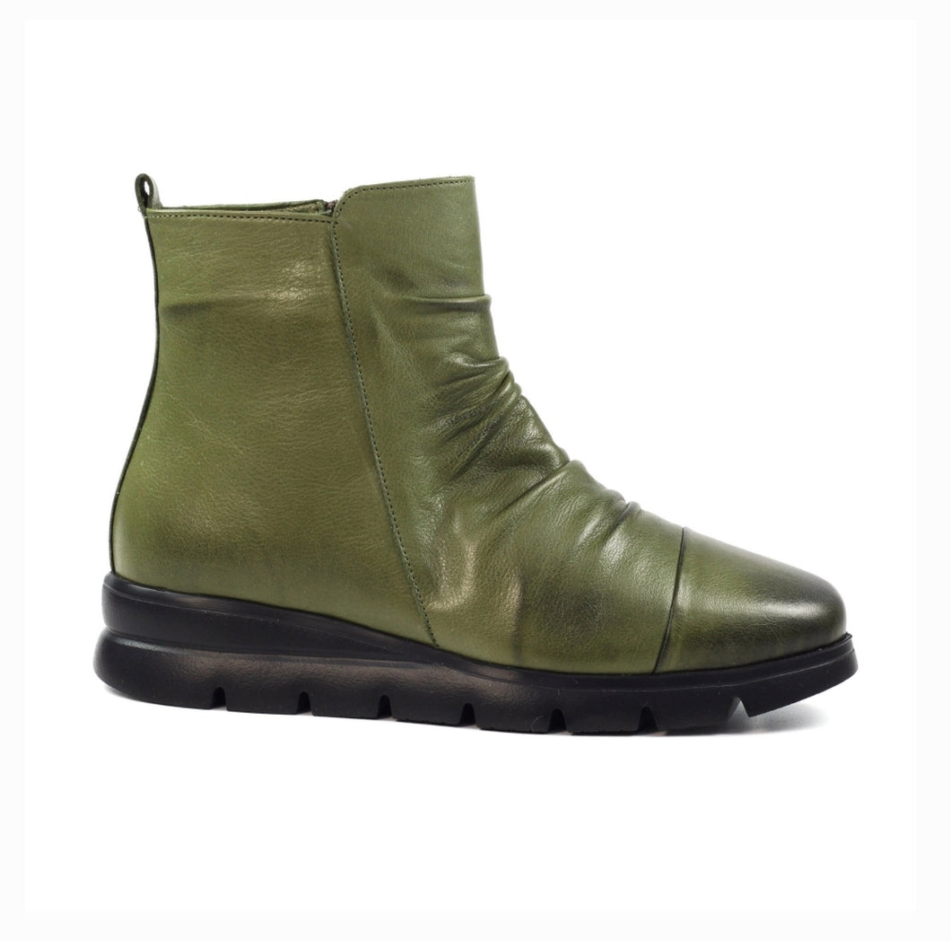 Florida Green Leather Boot - Lazy Dogz