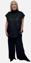 Load image into Gallery viewer, Black Sequin Sleeveless Knit WF2851 - Malissa J
