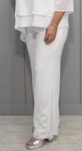 Load image into Gallery viewer, White / Blue Chiffon Trousers - Godske
