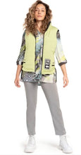 Load image into Gallery viewer, Lime &amp; Grey Long Blouse 245 109/21 - Doris Streich
