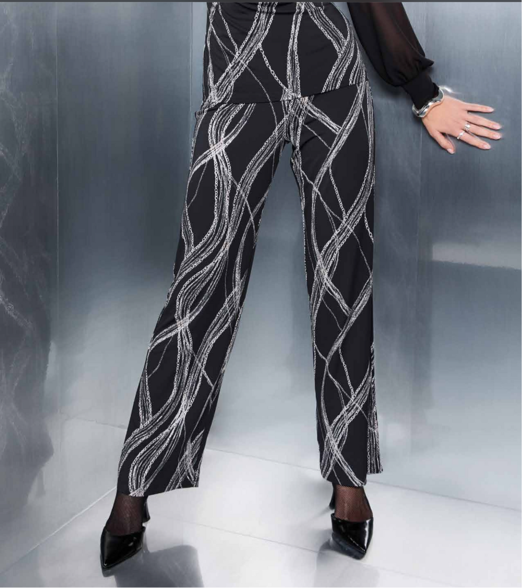 Black & White Trousers - Tia