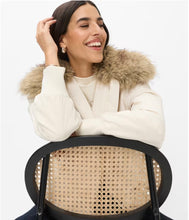 Load image into Gallery viewer, Fur Trim Ecru Jacket - Brax
