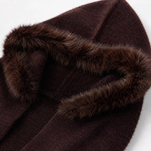 Load image into Gallery viewer, Faux Fur Hood Scarf - Accessories
