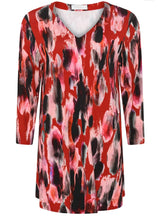 Load image into Gallery viewer, Red Patterned Tunic - Noen
