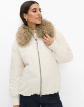 Load image into Gallery viewer, Fur Trim Ecru Jacket - Brax
