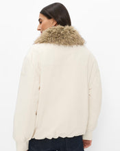 Load image into Gallery viewer, Fur Trim Ecru Jacket - Brax
