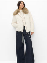 Load image into Gallery viewer, Fur Trim Ecru Jacket - Brax
