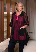 Load image into Gallery viewer, Black Net Tunic 131 Top 944 - ORA 2025
