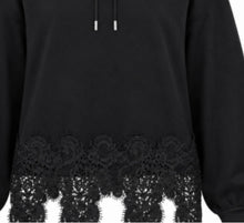 Load image into Gallery viewer, Lace Trim Hoodie WF2856 - Malissa J
