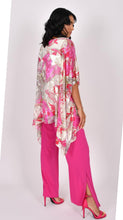 Load image into Gallery viewer, Fuchsia and White Silk Top - Allison SS25
