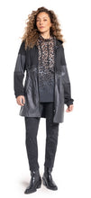 Load image into Gallery viewer, Black Hooded Pleather Jacket 185 149/99 - Doris Streich
