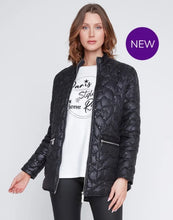 Load image into Gallery viewer, Black Sequin Quilted Jacket 252-2056 - Coco Y Club
