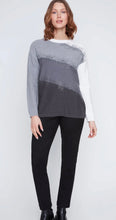 Load image into Gallery viewer, Grey &amp; White Jumper 2523064 - Coco Y Club
