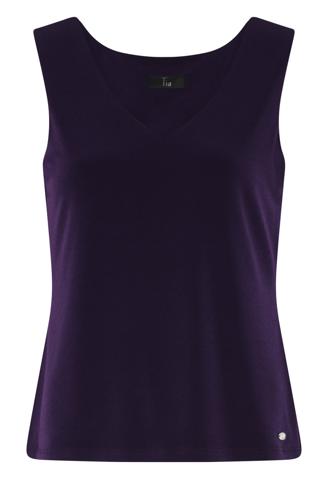 Damson Jersey Vest - Tia
