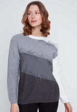 Load image into Gallery viewer, Grey &amp; White Jumper 2523064 - Coco Y Club
