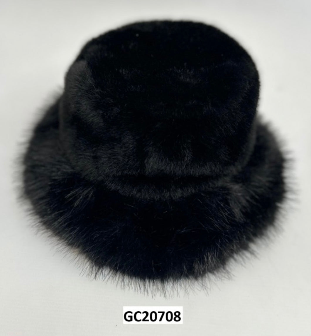 Black Fur Hat GC 20708- Malissa J