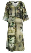Load image into Gallery viewer, Khaki Linen Print Dress - Doris Streich
