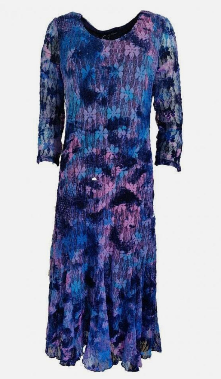 Blue Blush Lace Dress - Barker and Pattichis