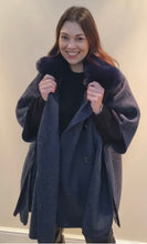 Load image into Gallery viewer, Navy / Grey Cape - Malissa J
