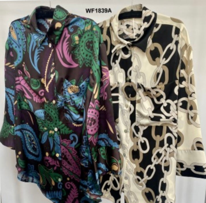 Purple & Green Blouse - Malissa J