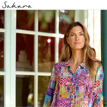 Load image into Gallery viewer, Tiles Shirt Dress GRD6857-CGT - Sahara
