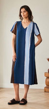 Load image into Gallery viewer, Brown Blue Dress S26205 - Peruzzi
