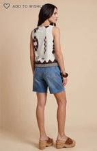 Load image into Gallery viewer, Brown &amp; Cream Top - URBAN BLISS
