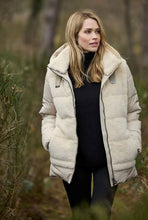 Load image into Gallery viewer, Ecru Faux Fur Panelled Jacket 0226-2459-64 - Junge

