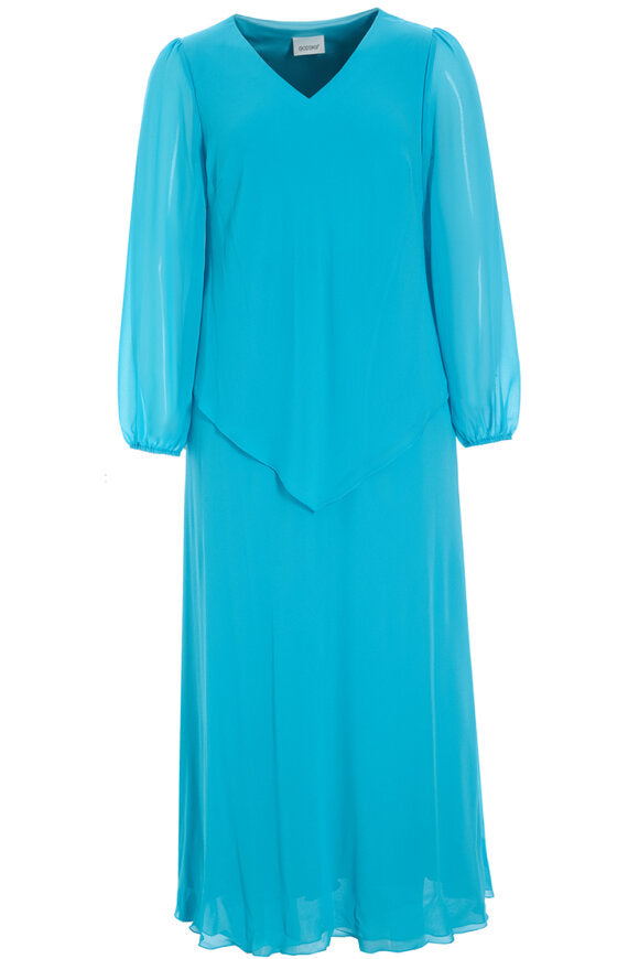 sachin and babi light blue dress Aqua Blue Watteau Train Chiffon Prom Dresses One Shoulder FD2752   Viniodress