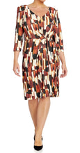 Load image into Gallery viewer, Brown Print Dress - Georgedé
