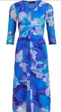 Load image into Gallery viewer, Blue Pattern Mesh Dress - Tia
