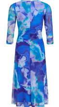 Load image into Gallery viewer, Blue Pattern Mesh Dress - Tia
