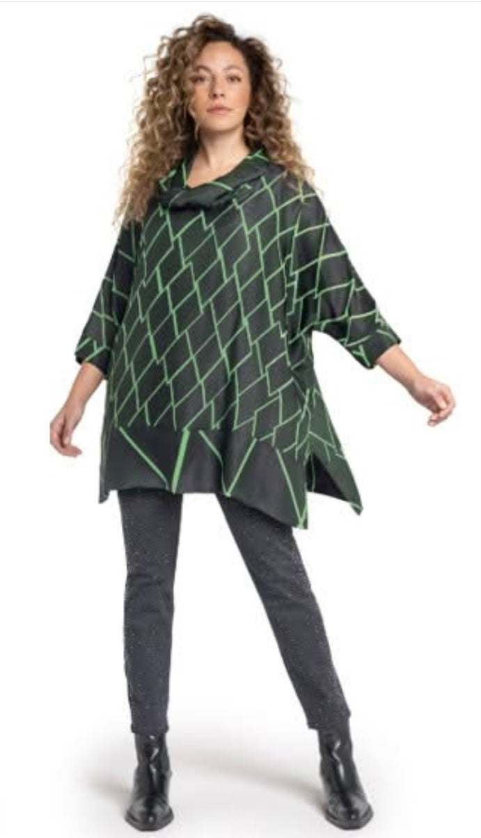 Green & Black Tunic 250 221/74 - Doris Streich