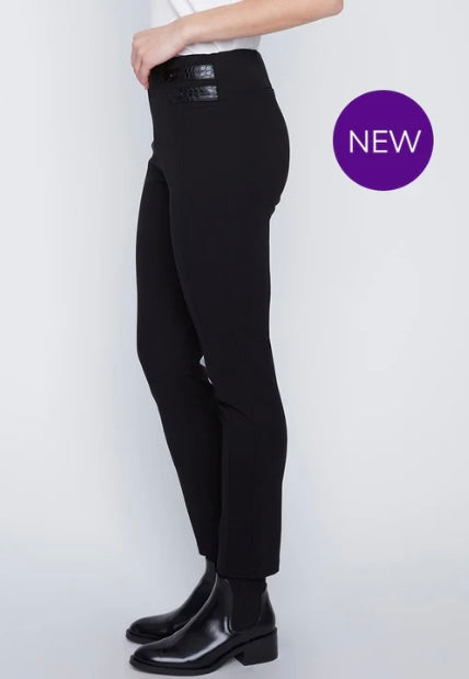 Black Tummy Control Jeggings 252208 - Coco Y Club