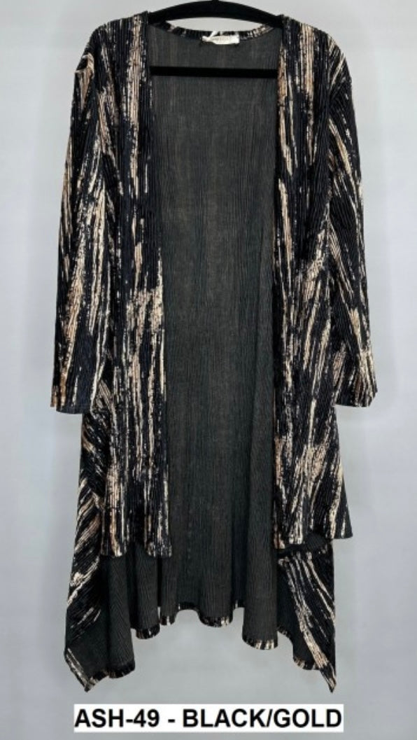 Black & Gold Velvet Jacket Ash 49 - Malissa J