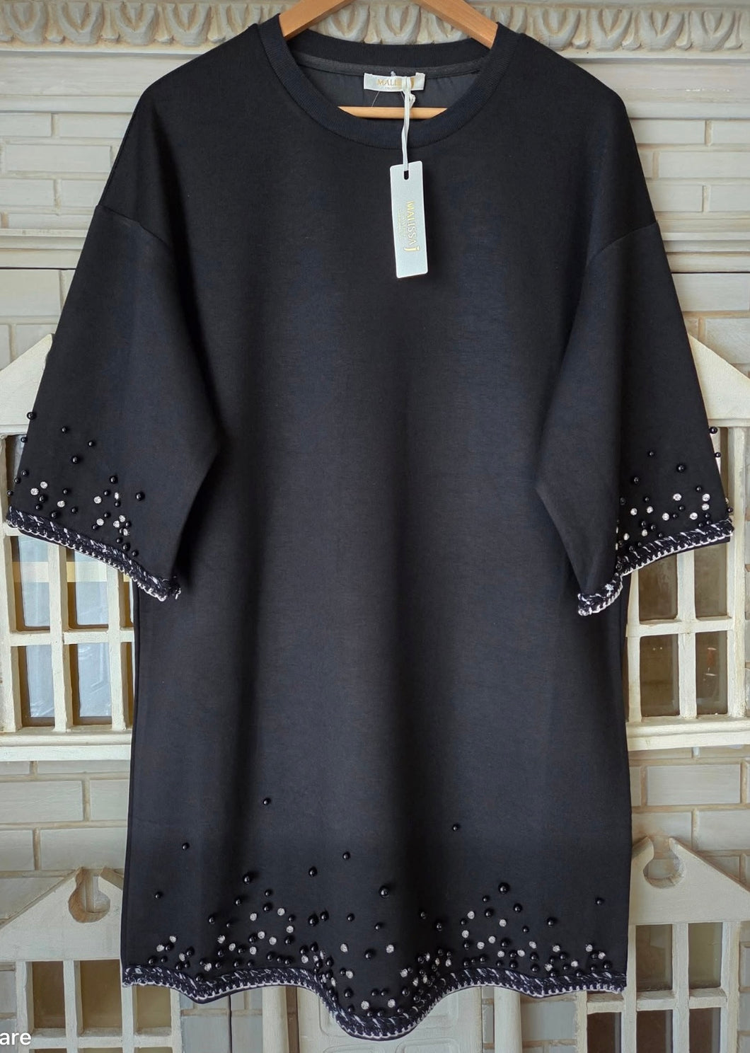 Diamanté Detail Tunic WF2593B - Malissa J