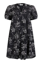 Load image into Gallery viewer, Black Embroidered Dress - Noen
