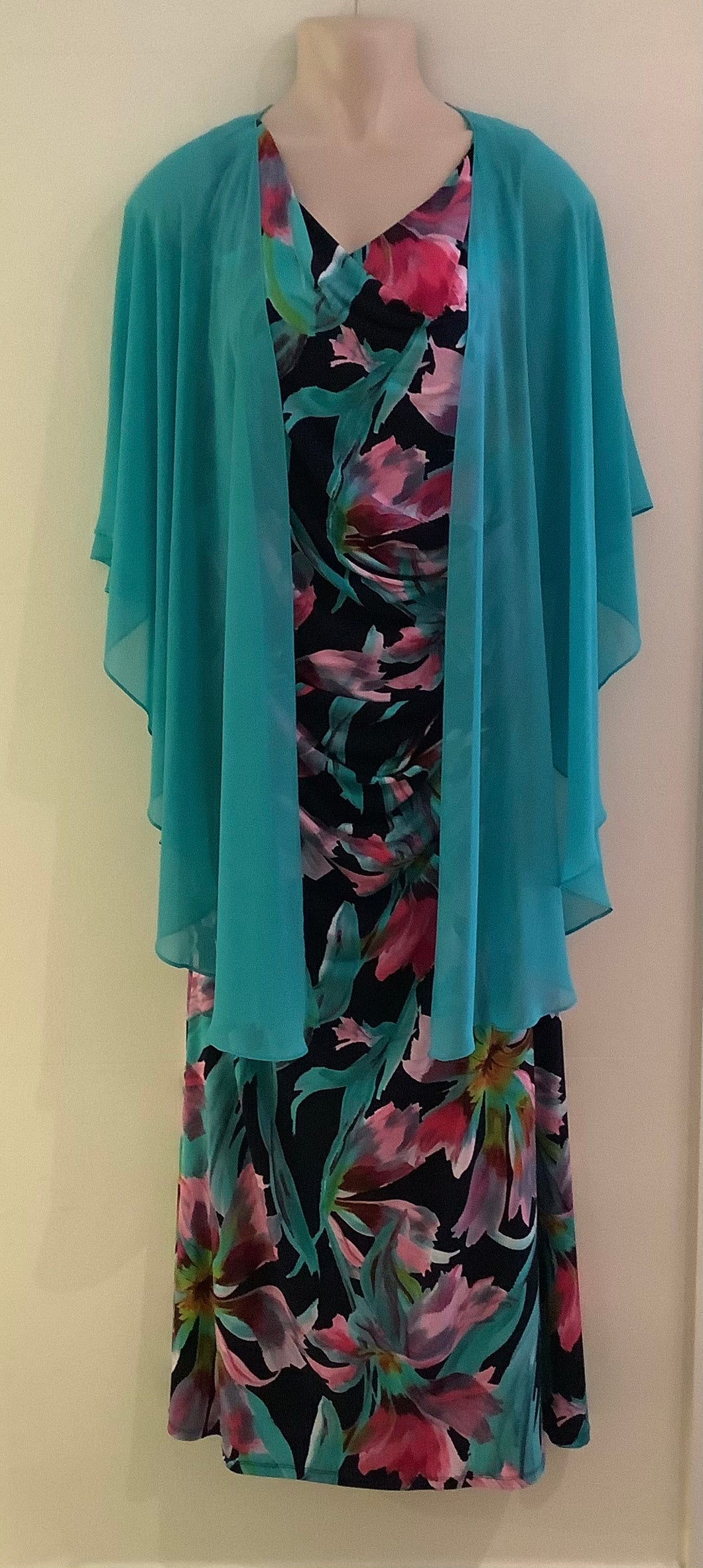 Aqua Navy Pink Maxi - Gina Bacconi