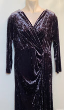Load image into Gallery viewer, Pewter Grey Velvet Dress - Evening Wear
