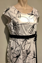 Load image into Gallery viewer, White and Black Shift Dress - Wedding Collection
